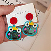 Cute Cartoon Acrylic Dangle Stud Earrings FS-WGDF618-03-1