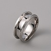 201 Stainless Steel Grooved Finger Ring Settings STAS-WH0027-26D-P-1
