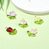 Handmade Lampwork Pendants PALLOY-YW028-01-4