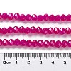 Baking Painted Imitation Jade Glass Bead Strands DGLA-A034-J6MM-A4-5