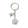 Tibetan Style Alloy Pendants Keychain KEYC-JKC00831-S-1