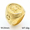 Hip-hop Style 304 Stainless Steel Finger Rings for Men FS-WG74A00-14-1