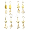 304 Stainless Steel Pendant Dangle Earrings EJEW-JE07232-2