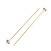 Brass Micro Pave Cubic Zirconia Stud Earring Findings CU-CBA4618-01G-07-2