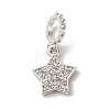 Brass Micro Pave Cubic Zirconia Pendants KK-D378-25S-1