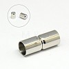 Tarnish Resistant 304 Stainless Steel Magnetic Clasps with Glue-in Ends STAS-K006-29C-1