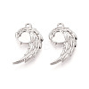 304 Stainless Steel Pendant Cabochon Settings X-STAS-N114-28P-1