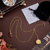 Brass Locket Pendant Decotations HJEW-PH02521-4