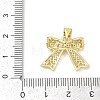 Brass Micro Pave Cubic Zirconia Pendants KK-D317-098A-G-3