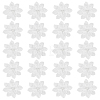 Gorgecraft 20Pcs 3D Flower Polyester Lace Computerized Embroidery Ornament Accessories DIY-GF0006-07-1