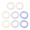 8Pcs 4 Colors Plastic Hair Accessories OHAR-TADJ0001-01-2