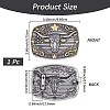 Alloy Belt Buttons FIND-WH20039-006B-AS-2
