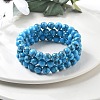 Synthetic Turquoise Jasper Bead Stretch Bracelets BJEW-K212-B-022-3