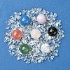 Natural & Synthetic Gemstone Healing Round Ornaments AJEW-FS0001-13A-2