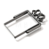 Alloy Open Back Bezel Pendants PALLOY-I223-10B-2