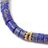 Natural Lapis Lazuli Braided Bead Bracelets BJEW-JB11114-02-3