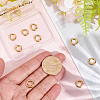 10Pcs Brass Spring Gate Rings KK-BBC0022-07B-3