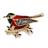 Bird Zinc Alloy Rhinstone Brooches JEWB-V001-04B-1