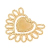 304 Stainless Steel Pendant Cabochon Settings STAS-H249-05G-2