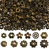 480Pcs 12 Styles Alloy & Brass Bead Cap Sets TIBE-SP0001-20-1