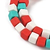 Christmas Handmade Polymer Clay Beads Strands CLAY-F006-01C-3