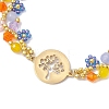 Colorful Flower Glass Seed Beads Bracelets for Women BJEW-MZ00068-3