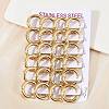 202 Stainless Steel Polishing Hoop Earrings EJEW-M106-02G-02-1-2