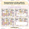 Plastic Waterproof Card Stickers STIC-WH0032-001-2