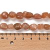 Natural Peach Moonstone Beads Strands X-G-P497-01E-69B-5