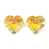 Electroplate Glass Charms EGLA-M028-01I-1