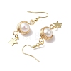 Natural Cultured Freshwater Pearl Dangle Earrings EJEW-JE05738-01-4