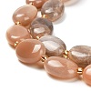 Natural Peach Moonstone Beads Strands G-H005-A04-02-4