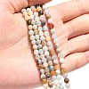 Natural Flower Amazonite Beads Strands LS-G-G545-06-2