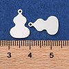 925 Sterling Silver Blank Gourd Charms STER-F057-06S-3