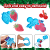 10Pcs 10 Style DIY Dangle Earrings Silicone Molds DIY-CD0001-34-12