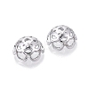 UV Plated ABS Bead Caps OACR-D316-04B-12-2