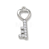 Brass & Imitation Pearl Pendants KK-A300-19P-1