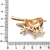 Bird Zinc Alloy Rhinstone Brooches JEWB-V001-04A-3