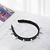 1Pc Imitation Leather Hair Bands OHAR-CL0005-06-7