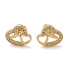 Valentine's Day Heart Brass Micro Pave Clear Cubic Zirconia Stud Earrings EJEW-D305-22G-02-3