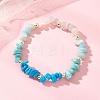 Natural & Synthetic Mixed Gemstone Chip Beads Stretch Bracelets for Women BJEW-JB13107-4