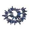 Spray Painted Electroplate Natural Quartz Crystal Points Beads Strands G-Q610-02A-2