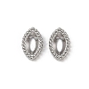 304 Stainless Steel Rhinestone Cabochon Settings STAS-G356-04P-02-1