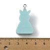 Opaque Resin Pendants RESI-B018-01F-3