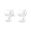 925 Sterling Silver Stud Earrings EJEW-C176-01B-MS-3