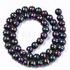 Electroplate Non-magnetic Synthetic Hematite Beads Strands G-T065-8mm-01A-2