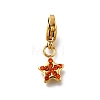 Star 304 Stainless Steel Rhinestone Pendants Decoration STAS-R159-57G-01-1