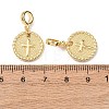 Brass European Dangle Charms KK-H278-01G-02-3