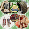 Ethnic Embroidered Polyester Sequins Trim Ribbon OCOR-WH0070-136D-5