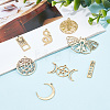 16Pcs 8 Style 304 Stainless Steel Charms STAS-SC0004-05-4